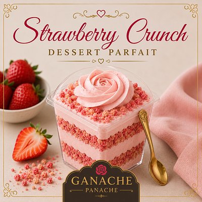 🍓 Strawberry Crunch Dessert Parfait