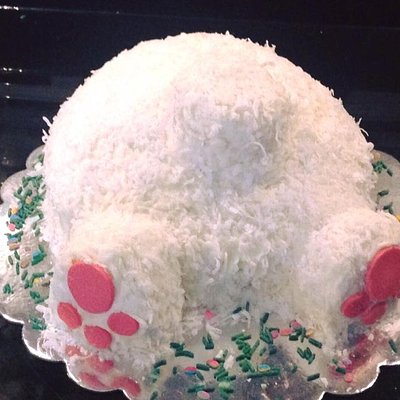 Easter Bunny Bum Cake (10-12 Servings)
