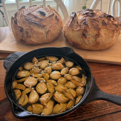 Roasted Garlic And Herb Sourdough Loaf