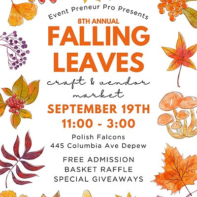 September 19th: Falling Leaves Craft & Vendor Market