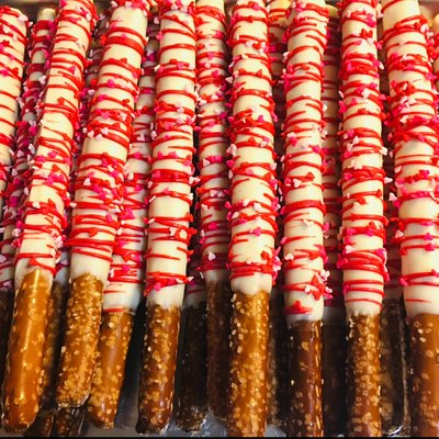 Dipped Pretzel Rods