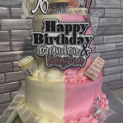 2 Tier Custom Cake