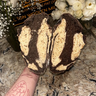 Large-Chocolate & Vanilla Swirl Sourdough