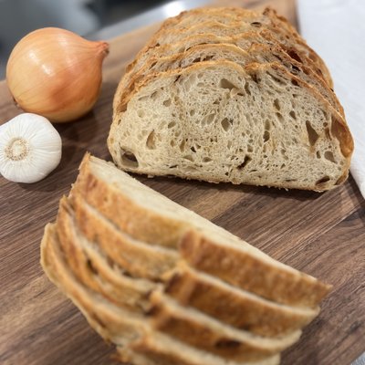 Roasted Garlic & Onion- Sliced Loaf