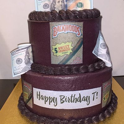 Two Tiered Round Buttercream Cake ~36 Servings