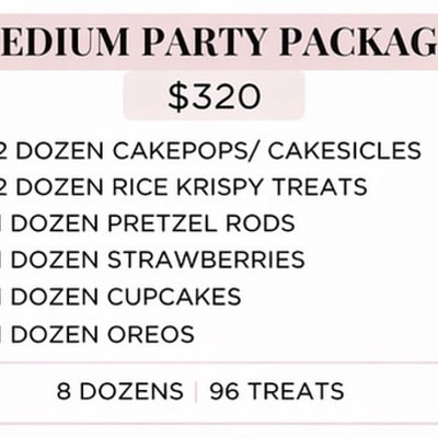 Medium party package 