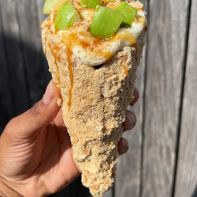 Caramel Apple Cheesecake Cone