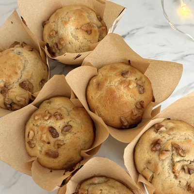 Banana Walnut Sourdough Muffins - Dozen
