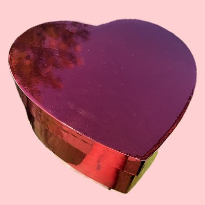 Large Red Foil Heart Box 