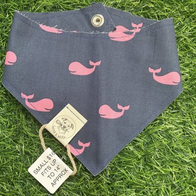 Small Navy & Pink Whales