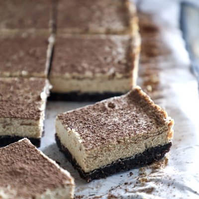 Espresso Cheesecake Bars