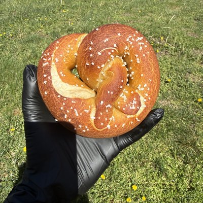 Soft Sourdough Pretzels (3
