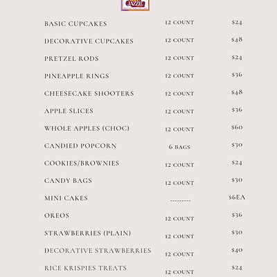 Individual Treats/Package Deals 