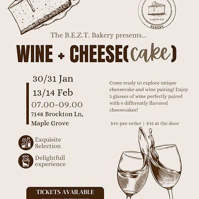 Wine + Cheese(cake)