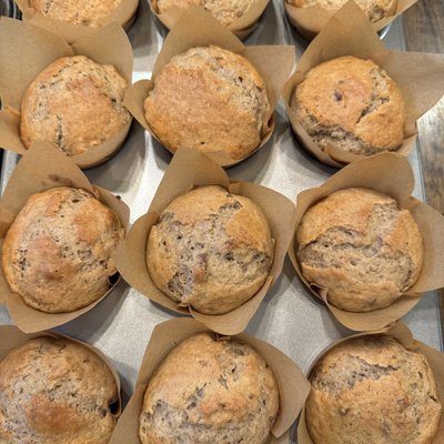 Sourdough Banana Nut Muffins - 6 Pack