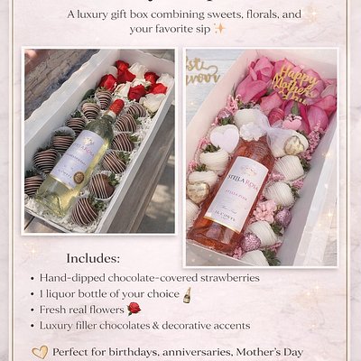 Luxury Sip Strawberry Box