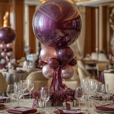 Balloon centerpieces