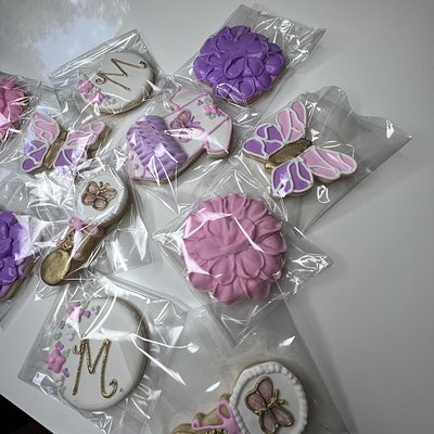 Butterfly Baby Shower Cookies 