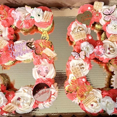 Number Pull Apart Cupcake