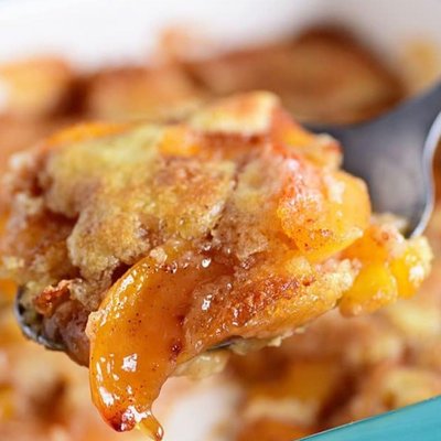 8"x8" Peach Cobbler