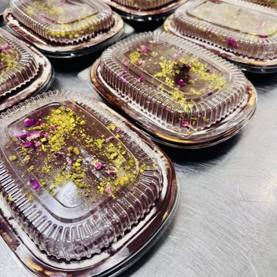 Dubai Chocolate Pistachio cake In a Pan