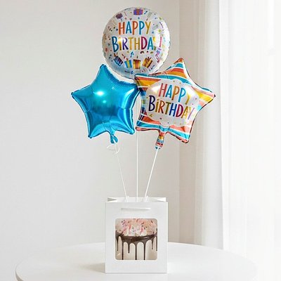 Mini Cake + Balloons