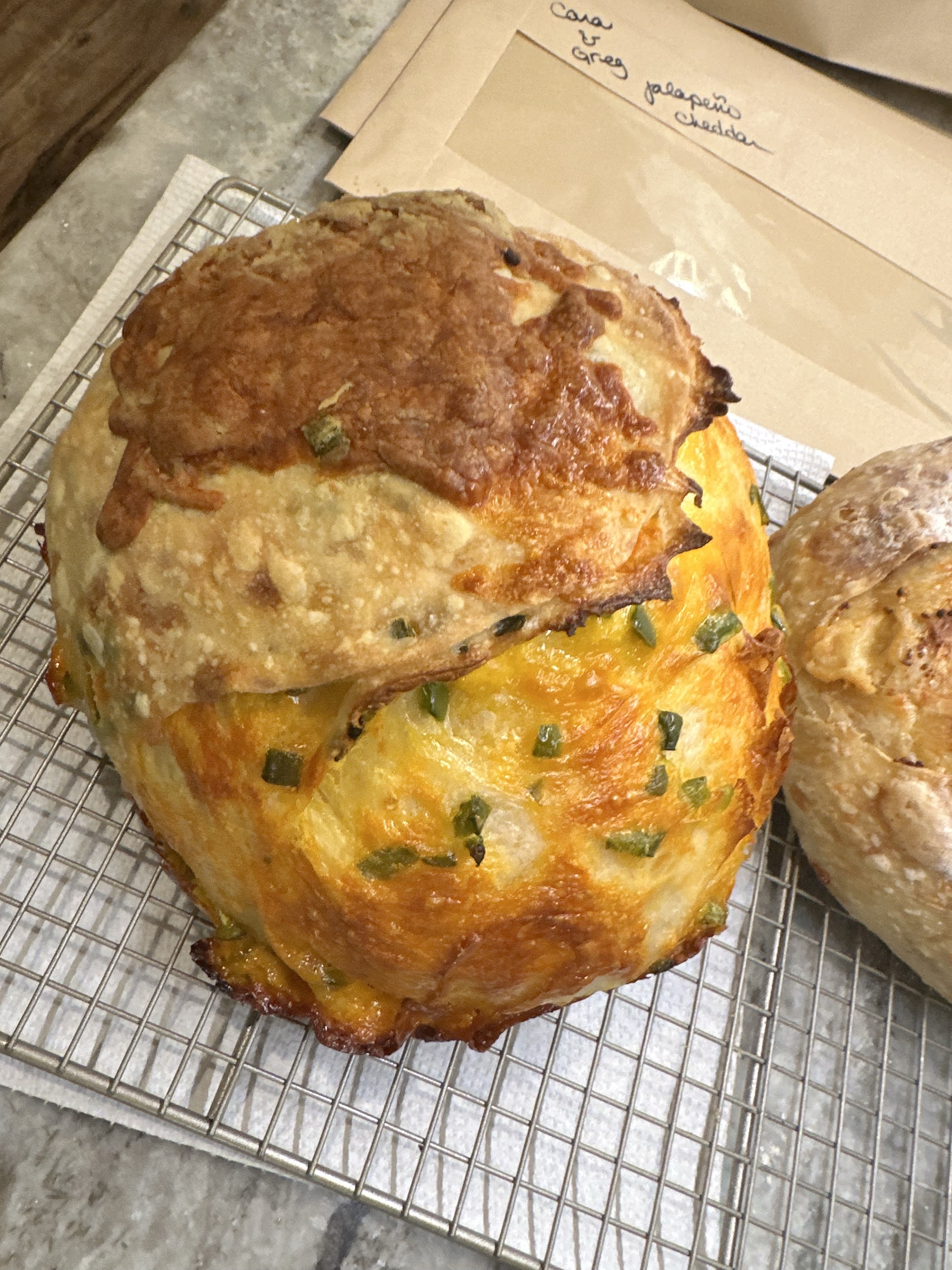 jalapeno cheddar sourdough bread