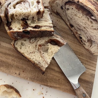 Organic Cinnamon Raisin Swirl Sourdough 