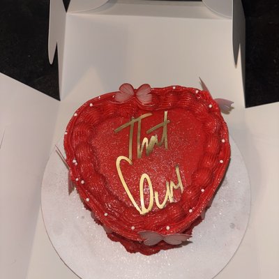 Heart Shaped 6in Cake