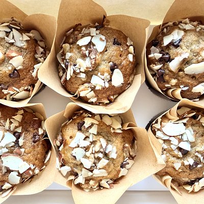 Banana Chocolate Nut Muffins (Box of 6)