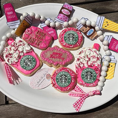 Custom Fancy Royal Icing Cookies 1/2 Dozen 3 Colors Styles  