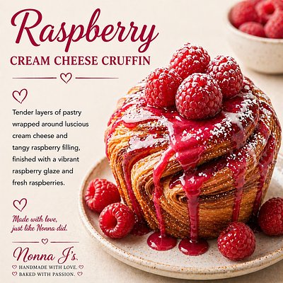 Raspberry Cruffin
