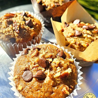 Chocolate Banana Pecan Muffin - Half Dozen