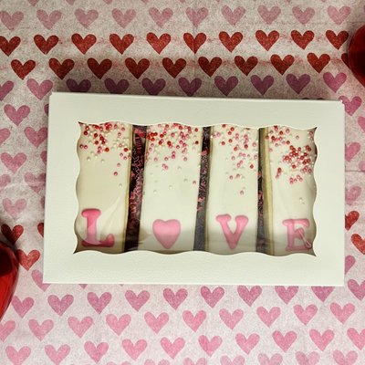 Valentines Stick Cookie Love