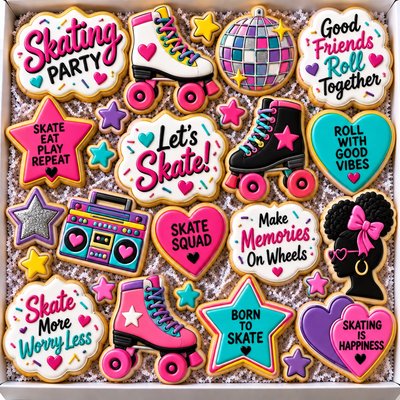 Skate Party Cookie Set