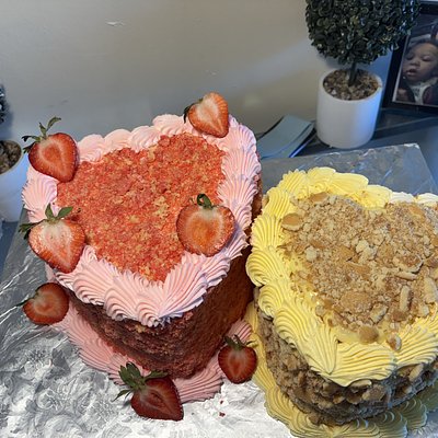 Double Heart Cake 💗