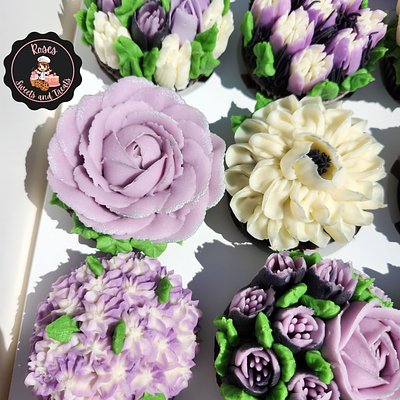 Edible Floral Cupcakes
