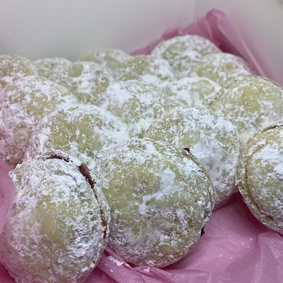 Raspberry Filled Cookie Sandwich