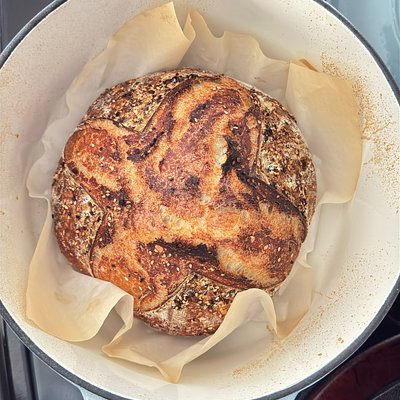 Everthing bagel loaf