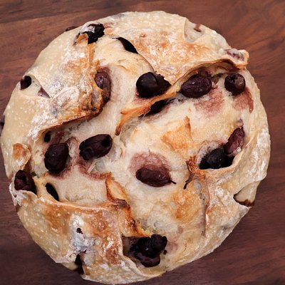 Kalamata Garlic Artisan Sourdough Boule
