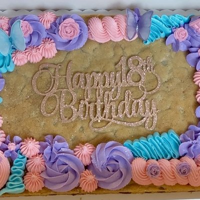 10x15 Custom Decorated Cookie Cake - single layer