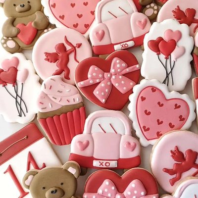 Half dozen Decorated Cookies