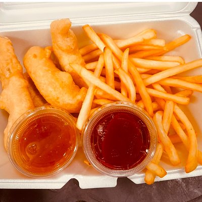 Chinese Chicken Fingers W/fries