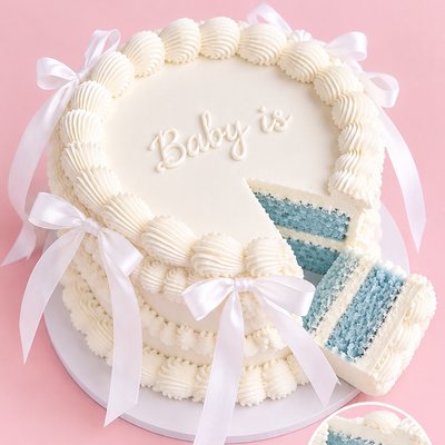 Gender Reveal Cake 