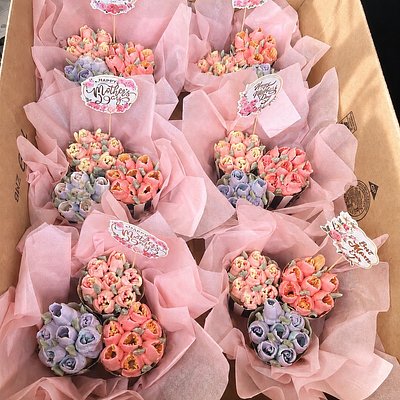3 Cupcake Bouquets 