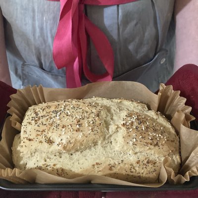 [Everything seasoned] Sourdough Gluten Free Sandwich Bread