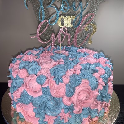 Gender Reveal Cake