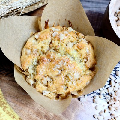 12 Banana Toffee Muffins 