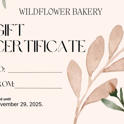 Digital Gift Certificate