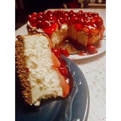 Cheesecake. 
